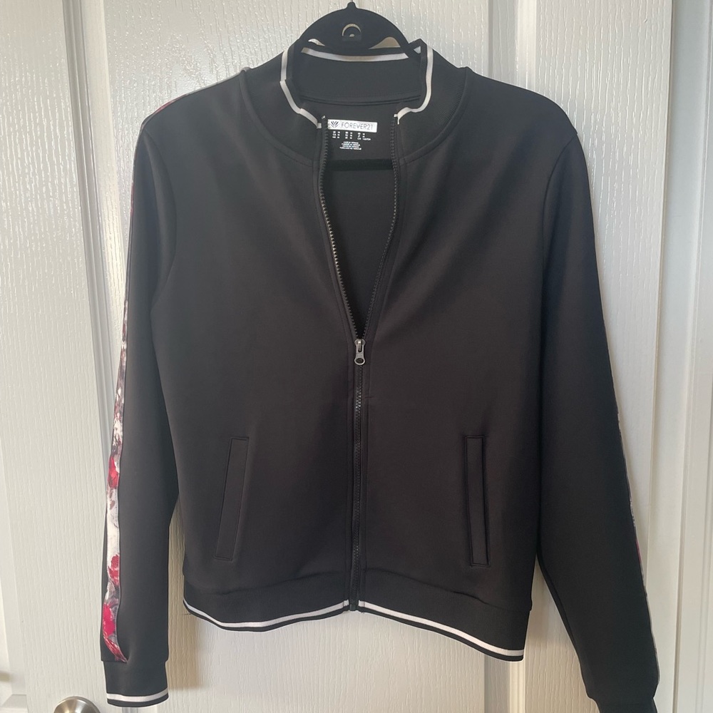 F21, Floral Bomber Jacket size M